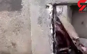 فیلم تخریب حمام زنانه در نیشابور هنگام زلزله مشهد+فیلم