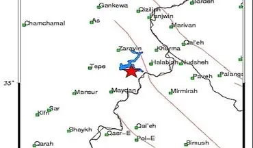 زلزله ۴.۹ ریشتری عراق و حوالی "ازگله"در استان کرمانشاه  را لرزاند