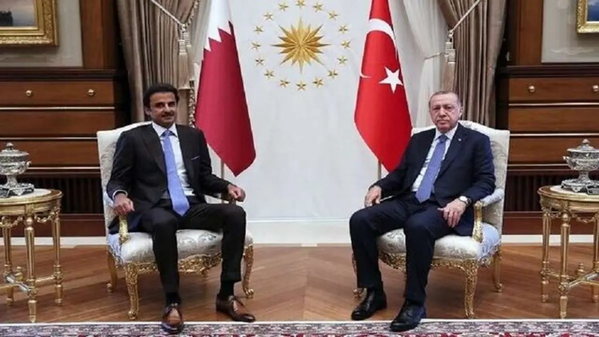 بررسی راه‌های تقویت شراکت استراتژیک در نشست امیر قطر و اردوغان