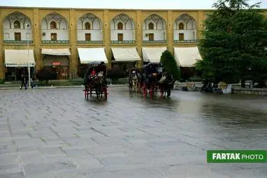 میدان نقش جهان اصفهان- باران