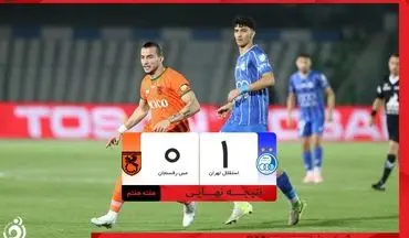 خلاصه بازی استقلال 1 - مس رفسنجان 0 + ویدئو