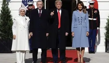 پوشش همسران ترامپ و اردوغان در کاخ سفید