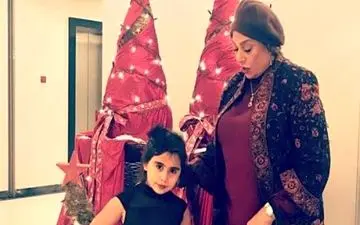 تیپ متفاوت گوهر خیراندیش و نوه اش در یک مراسم