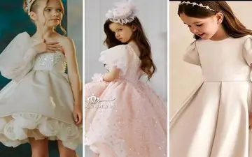 ۱۴ مدل پیراهن مجلسی که دختر کوچولوها را شبیه پرنسس‌ها می‌کنند