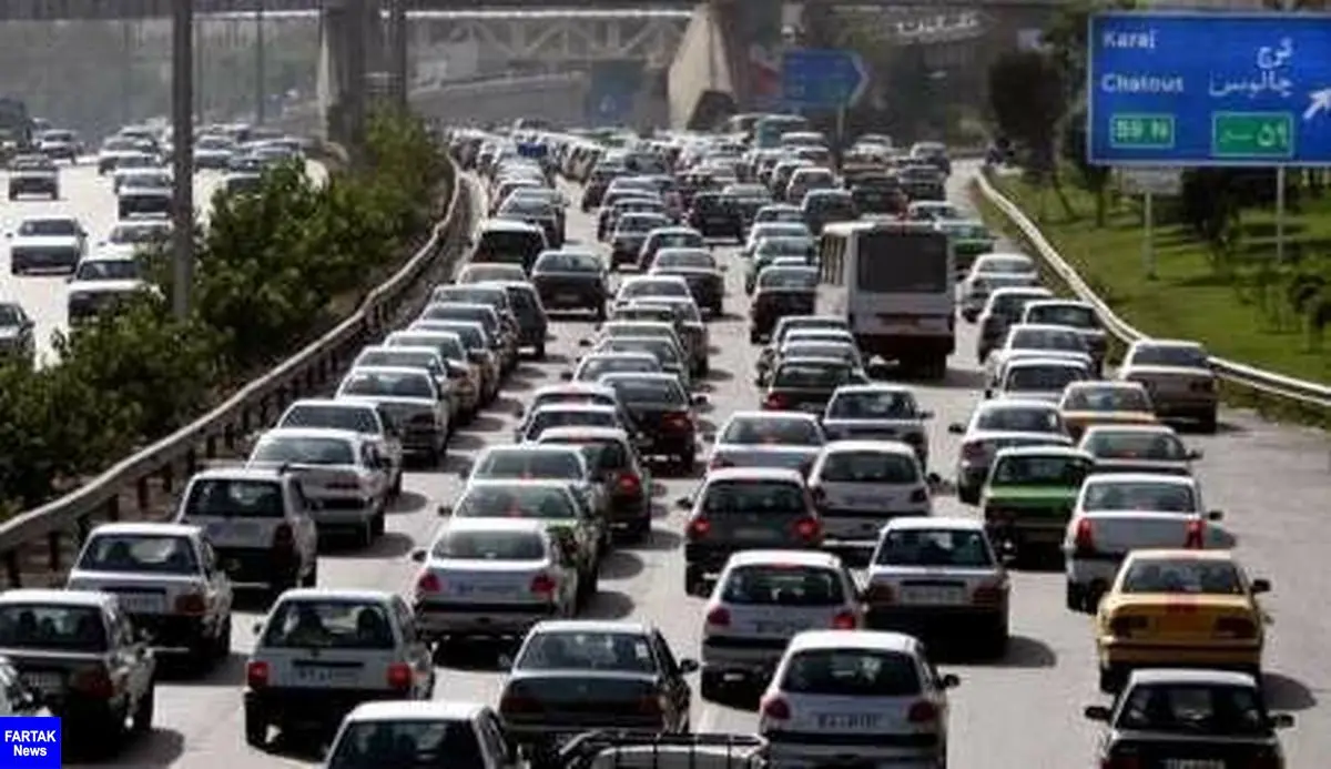
ترافیک نیمه سنگین در ورودی شهر تهران
