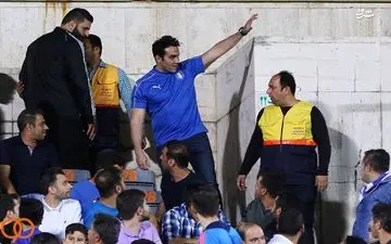 بازیگر استقلالی در ورزشگاه آزادی + عکس