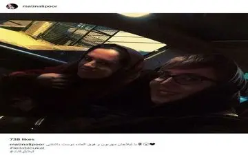 سلفی تو ماشینی لیلا بلوکات به همراه عکاس سینمایی (عکس)