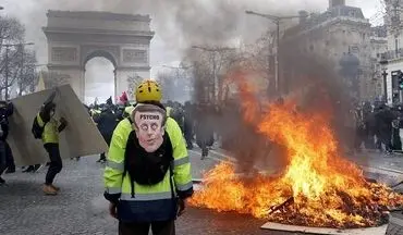 معترضان فرانسوی باردیگر به خیابان‌ها ریختند