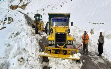 بازگشایی گردنه تته در محور پاوه به مریوان