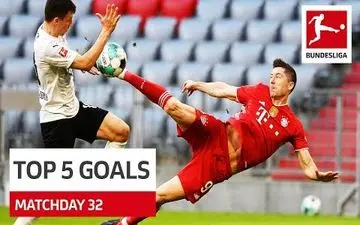 گل های برتر هفته 32 بوندسلیگا 2021 + فیلم