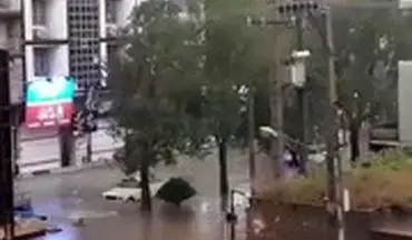 خیابان‌های دزفول هم در باران غرق شدند+ فیلم