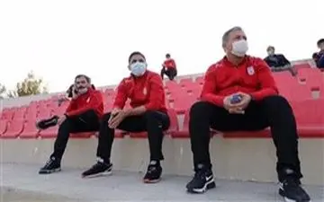  کادر فنی تیم ملی نظاره‌گر بازی سپاهان‌‎-سایپا
