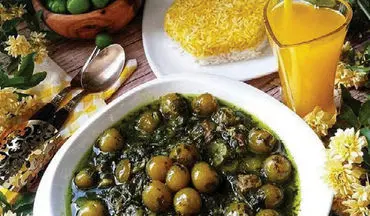 طرز تهیه خورشت گوجه سبز| مزه ش فوق العاده س!