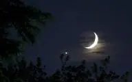امشب در آسمان ایران؛ ماه و مشتری در کنار هم می‌درخشند