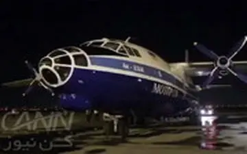 فرود هواپیمای حامل کمک‌های آلمان به سیل‌زدگان ایران