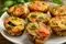 طرز تهیه مافین بادمجان و تخم‌ مرغ | دستور خاص آشپز ایتالیایی در ویدیو