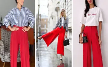 بازگشت شلوارهای قرمز به دنیای مد| راهنمای استایل‌کردن یک ترند داغ