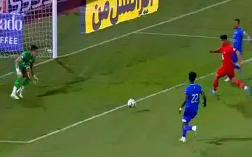 گل دوم تراکتور به استقلال (دبل حسین زاده) + ویدئو