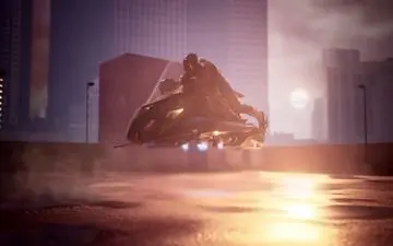 تحقق آرزوی پرواز بدون هواپیما با استفاده از موتورسیکلت! + فیلم