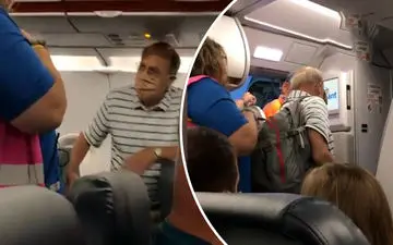 
بیرون کردن مسافر از هواپیما تنها به خاطر یک تذکر + فیلم