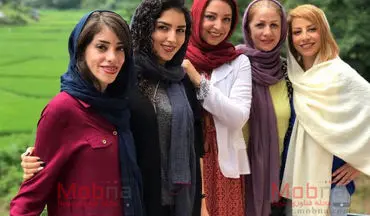 تیپ و ژست جالب شیرین صمدی و دوستانش در لاهیجان (عکس)
