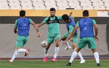 آخرین تمرین تیم ملی پیش از دیدار با بحرین برگزار شد