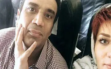 بازیگر معروف در کنار همسر دومش