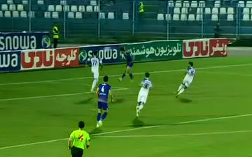 گل اول سایپا به ملوان | فیلم