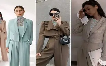 با این ۱۳ مدل ست کراپ‌کت و شلوار، بدرخش! مخصوص مهمانی و قرارهای خاص