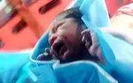 تولد نوزاد پسر در آسمان ایران