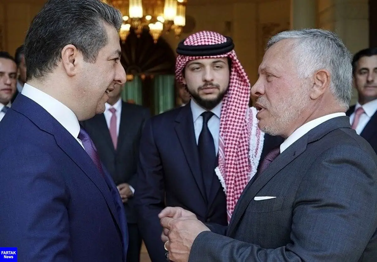 در دیدار پادشاه اردن و نخست‌وزیر اقلیم کردستان چه گذشت؟