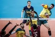 والیبال انتخابی المپیک| بازی‌های گروه ایران با پیروزی برزیل شروع شد