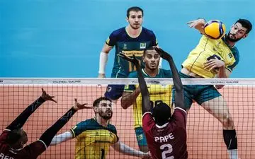 والیبال انتخابی المپیک| بازی‌های گروه ایران با پیروزی برزیل شروع شد