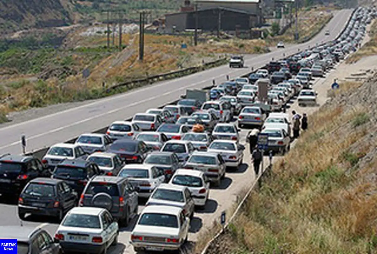 ترافیک سنگین بین کرج و قزوین/محور کندوان ساعت 17 امروز باز می شود