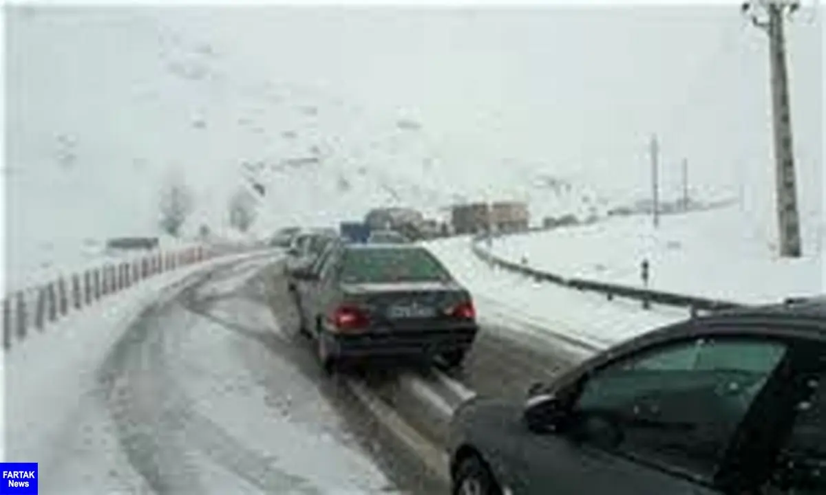 بارش برف و باران در غرب و شمال کشور/ترافیک در آزادراه کرج