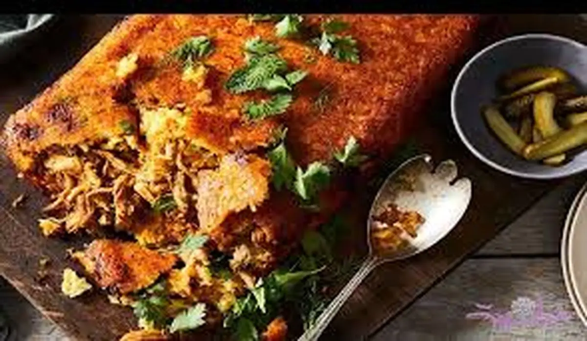 ته چین متفاوت درست کن| آموزش ته چین گرمساری با گوشت