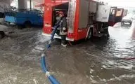 ۱۶ مورد آبگرفتگی توسط آتش‌نشانان کرمانشاهی رفع شد