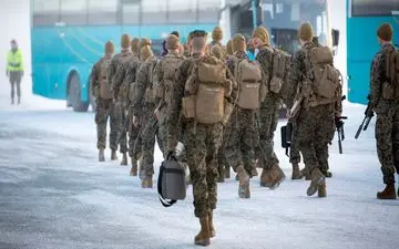  شمار تفنگداران دریایی آمریکا در نروژ افزایش می یابد