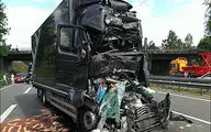 صحنه‌هایی وحشتناک از تصادف خودرو‌های سنگین + فیلم