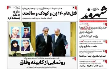 روزنامه های یکشنبه 21 مرداد ماه