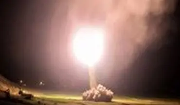 لحظه برخورد موشک نیروی هوافضای سپاه پاسداران به پایگاه نظامی آمریکا 