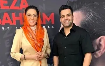 عکس/ لیلا بلوکات و رضا بهرام در یک قاب زیبا 