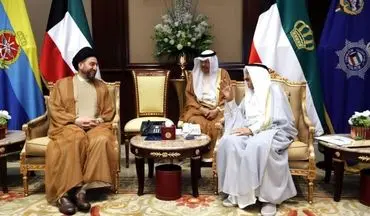 حکیم و امیر کویت درباره تقویت مناسبات دو کشور گفت و گو کردند