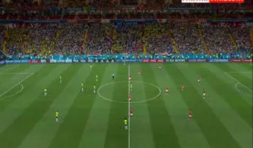 خلاصه بازی برزیل 1 - 1 سوئیس+ فیلم 