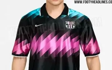 بارسا با لباس رنگین‌کمانی برمی‌گردد! | کیت فصل آینده بارسلونا لو رفت
