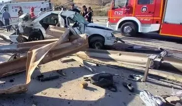 تصادف مرگبار در بزرگراه شهید بابایی تهران