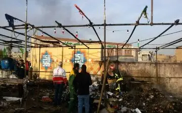 حادثه/آتش سوزی در یکی از موکب‌های مسجد مقدس جمکران