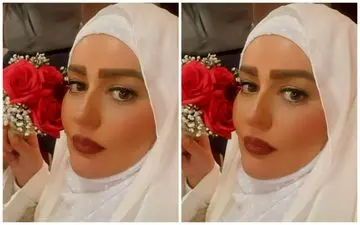 نعیمه نظام دوست از استایل جدید خود با لباس عروس رونمایی کرد ! | نعیمه نظام دوست عروس شد ؟