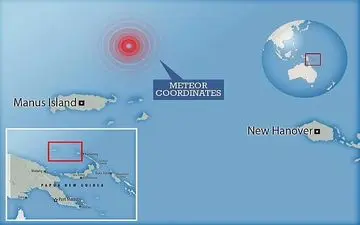 شهاب سنگ متلاشی شده کاوشگر بیگانه از آب در آمد
