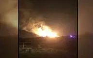 تصاویری از انفجار شدید خط لوله گاز اوکلاهاما در آمریکا